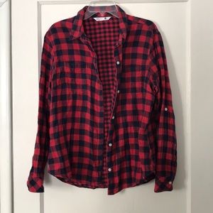 XL blue and red flannel